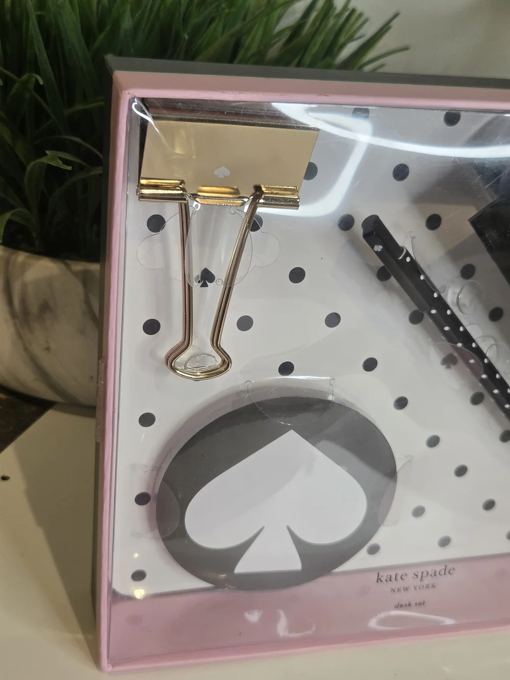 Kate Spade Polka Dot Desk Set